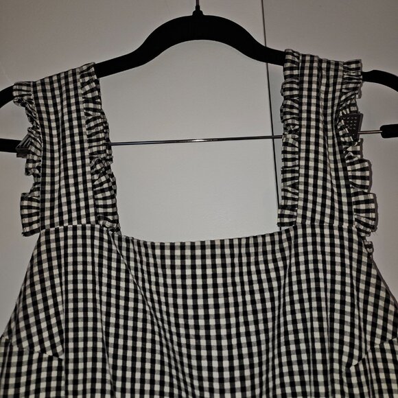 Shrimps Luna Bib Dress Gingham - Picture 3 of 9